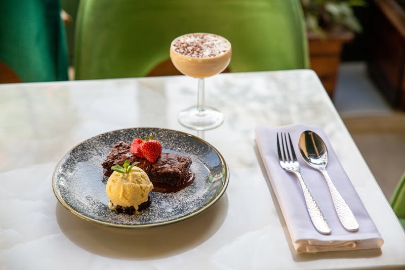 Warm and welcoming restaurant dining room